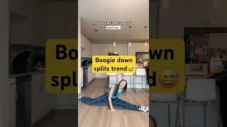 Boogie on down into the splits What dance trend should I do next? #boogiedown #dancetrend #dancer