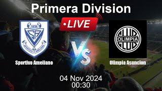  LIVE: Sportivo Ameliano vs Olimpia Asuncion - Football Live Score - Paraguayan Primera Division