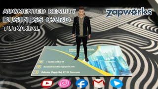 How To Make Augmented Reality Business Card Web Based With Zapworks