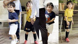 Jeh Ali Khan & Taimur Ali Khan Playing Outside his Apartment in Bandra 