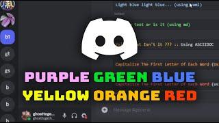 How to type in color on Discord (change text color in discord) in year 2024