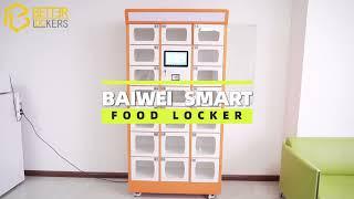 How does smart food delivery locker work?