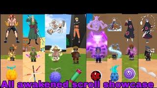 Anime showdown: All Awakened scroll showcase [ No BGM | 1440p60 ]