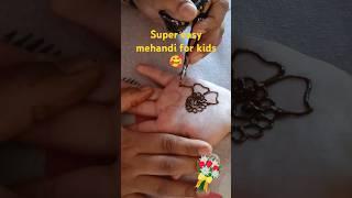 DIY Easy mehandi for kids at home #diy #kids#feed#viralvideo #shorts #handmade #youtubeshorts #viral