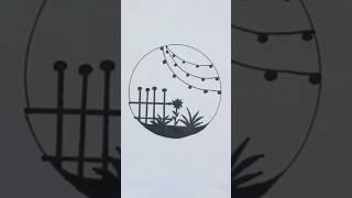 "How to Draw a Beautiful Circle Scenery | Easy Step-by-Step Tutorial | Drawing with Tasnia