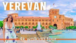 YEREVAN ARMENIA- YEREVAN CITY TOUR 4K HDR WALKING TOUR