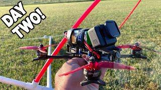 Day 2 with the DIY FPV freestyle race gate! Did we CRASH more or less?