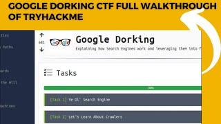 Google dorking CTF Full Walkthrough Of TryHackMe || TryHackMe Google Dorking||Cyber Security