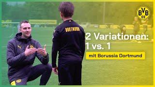 Two variations: 1 vs. 1 | Soccer Training | BVB Evonik Football Academy