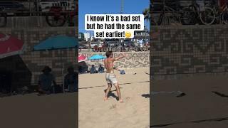 “He had the same set earlier!”  #volleyball #volleyballlife #beachvolleyball #haikyuu #sports