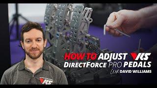 How to adjust the VRS DirectForce PRO Pedals Tutorial by David Williams