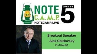 Note C.A.M.P. 5.0 with Alex Goldovsky #duediligence