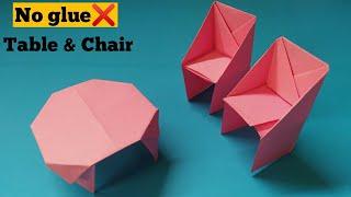 Easy Origami\How To Make a Paper Table and Chair\Paper Furniture\Paper Chair and Table\Paper Crafts