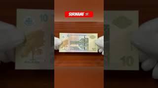 suriname 10 dollars bank note