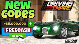 *NEW CODES* ALL WORKING CODES FOR DRIVING EMPIRE IN 2024! ROBLOX DRIVING EMPIRE CODES