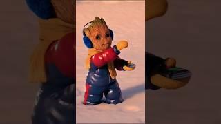 I am Groot Edit Snow robot||  I Am Groot || #shorts #groot #marvel 