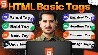 HTML Tags Tutorial for Beginners | Commonly Used Tags with Examples