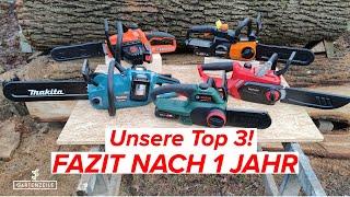 Akku-Kettensägen-Test: Fazit nach einem Jahr – UNSERE TOP 3