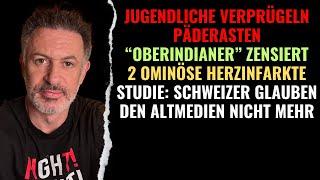 Jugendliche verprügeln Päderasten. "Oberindianer". 2 Herzinfarkte. Schweizer Altmedien am Ooasch!