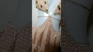 vestido Franjinhas disponível #crochet #crocher #crochetclothes #diy #crochemoderno