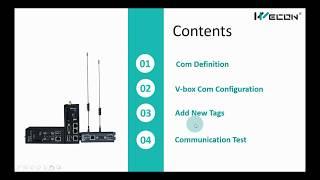 V-BOX Built communication with WECON PLC