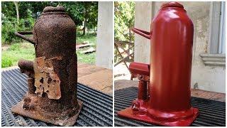 Very rusty hydraulic Jack restoration /Creative Phil