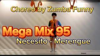 Mega Mix 95/ Necesito/ Merengue/ Choreo by Zumba Funny  #megamix95 /  메가믹스 95/메렝게/ 부산줌바/ 줌바퍼니/ 부산퍼니