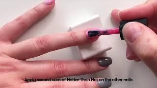 How to use Nails Inc Are You Hot Or Not? Nail Polish Duo | Cosmetify