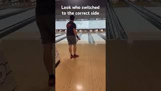 Heard the left side was walled so I threw a backup ball. #bowler #backupball #2handedbowling #bowl