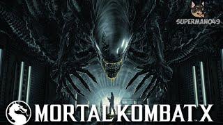 ALIEN IS TOO POWERFUL!! - Mortal Kombat X: "Alien" Klassic Tower Story #Halloween