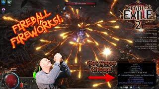 NEW FIREBALL Fireworks Sorceress BUILD with COMET Path of Exile 2!