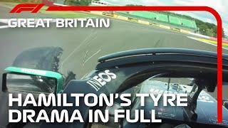 Lewis Hamilton's Tyre Drama In Full, With Radio | 2020 British Grand Prix