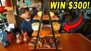 Finish The “Big Texan” Massive BBQ Challenge And Win $300 Cash!