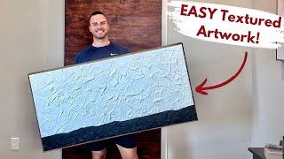 Affordable Textured Modern Wall Art - Easy DIY | Builds by Maz
