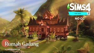 Rumah Gadang | Indonesian Traditional House (For Rent) | No CC | The Sims 4 Indonesia Speed Build