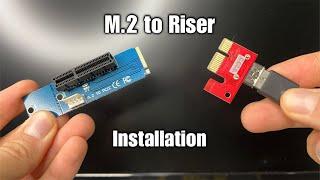 M.2 To PCIE Riser Adapter