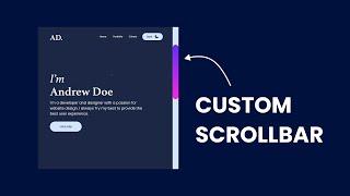 How To Create Custom Scrollbar Using CSS In Just 2 Minutes | Website Scrollbar Design