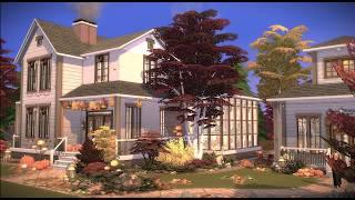 Cozy Autumn Artist's Home + Artist's Studio  | The Sims 4 | Speed Build & Stop Motion  | No CC 