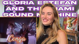 Gloria Estefan & The Miami Sound Machine-Conga!!  Russian Girl First Time Hearing!!