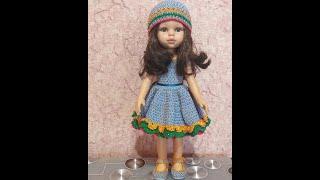 Одежда для куклы Паола Рейна: Платье, шапочка, туфли.Clothes for doll