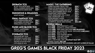 Greg's Games Black Friday Deals