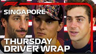 Thursday Drivers' Wrap | 2024 Singapore Grand Prix