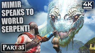 Mimir Speaks To World Serpent! - God Of War 4 (2018) Gameplay #35