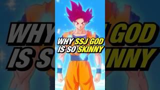 Why Super Saiyan God Goku is SO Skinny  #goku  #dragonball #dbz