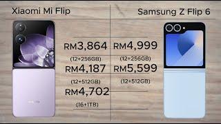 Samsung Z Flip 6 and Xiaomi Mix Flip comparison