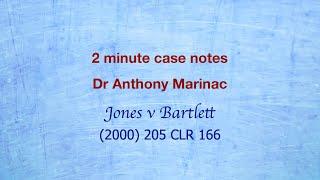 Jones v Bartlett (Stare decisis)