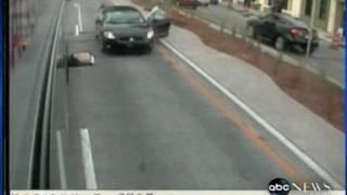 Man Flies After Being Hit by a Car - Warning Graphic