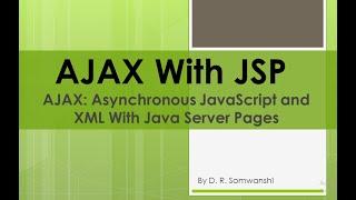 AJAX With JSP Example in Eclipse