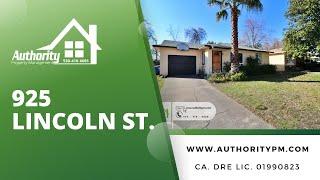 925 Lincoln St Offered By Authority Property Management, Redding, CA