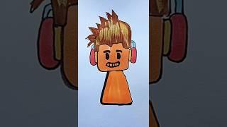 Sprunki Music Character as Roblox character drawing animation #art #incredibox #artandcraft #sprunki